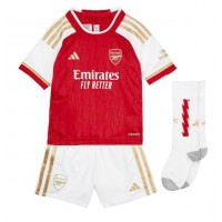 Camiseta Arsenal Gabriel Jesus #9 Primera Equipación Replica 2023-24 para niños mangas cortas (+ Pantalones cortos)